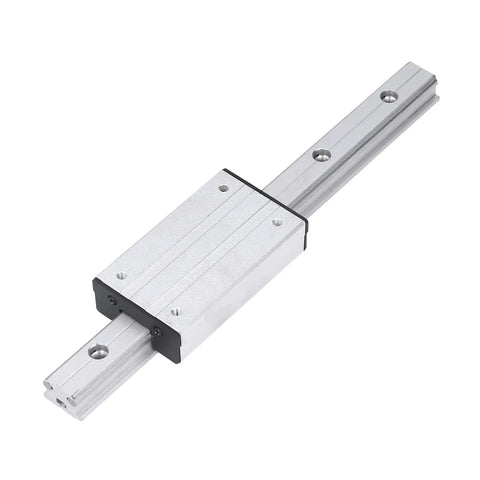 Dual Axis Linear Rail Guide System With External Dual Axis Slider And Four Pulleys 300mm CNC Motion Rail For Pro Grade Precision Machinery Smooth Low Friction Sliding In Industrial Automation Milling, 300mm steel rail with aluminum slider