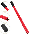 Solid Garage Staple Jack Handle Extension For Quick Tire Changes Smooth Red Steel Floor Jack Lever Replacement Easy Grip Design