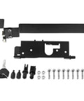 Heavy Duty Left Side Mount Tool Box For Ram 1500 Truck Bed Storage In Solid Black installation hardware and key set