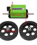 Super Smooth Digital Rolling Meter Counter With Kickass Six Digit Display For Precise Textile And Faux Leather Length Measurement Zero Hassle Tracking And Nail It Exactness On Every Yard with dual black wheels.