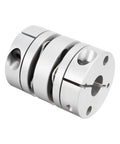 8mm X 14mm Diaphragm Clamp Shaft Coupling For Servo And Stepper Motors With 32mm Dia X 40mm Length Aluminum Hubs Stainless Steel Discs