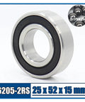 Get Your 6205 Hybrid Ceramic Bearing For Radial Load Support At High Speeds With 1pc Easy Install 25 By 52 By 15mm Precision Fit Dudes, close-up view.