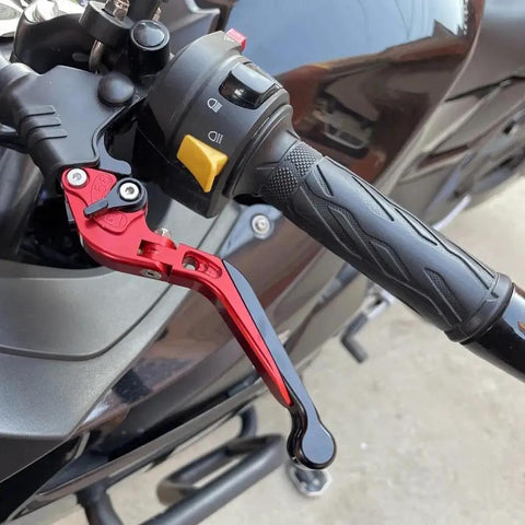 Top Tier Folding Brake And Clutch Levers For Benelli BN302S Featuring Slick Adjustable Handles With Tight Ergonomic Comfort And No Sweat Install Rugged Aluminum Alloy Build Black Finish