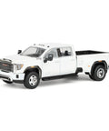 GMC Sierra 3500HD Denali Dually Diecast Truck 1/64 Scale Sick White Frost Exclusive Karson Diecast Limited Edition Collectible