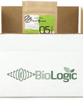 Open box with BioLogic branding containing Steinernema Feltiae Sf Beneficial Nematodes for Natural Insect Pest Control That Actually Works 5 Million Size