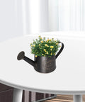 Heavy Duty Metal Watering Can With Big Capacity Galvanized Black Sprayer For Outdoor Garden Care Boss Grade Tool For Flowers And Lawn Easy Refill Spout Ergonomic Handle Indoor And Outdoor Plant Watering on white table
