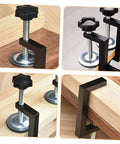 2-Pack Patio Clips Adjustable Fasteners for Wicker Sectional Sofas and Rattan Chairs, featuring close-up screw and knob design