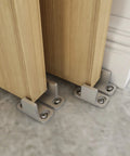Floor Guide For Sliding Barn Door Hardware Aluminum Silver Set Of 2 Keeps Door Aligned With Rail And Prevents Derailment Floor Mounted Accessory