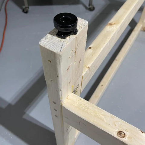 Heavy Duty Adjustable Leveling Feet Kit With M10 Thread And T Nut For Workbenches Cabinets Sofas And Uneven Floors Includes 12 Pack No Sweat Installation For Quick Leveling On Any Furniture attached to wooden furniture