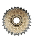 Top view of Seven Speed Bike Freewheel Screw On 14 To 28T Rotary Sprocket For Bicycle Fits Standard 34mm Thread