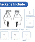 Extension Ladder Locks for Aluminum Ladders 24ft 28ft 32ft Rung Lock Kit Replacement, package includes left and right locks with hardware
