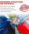 Person using Six Pack Universal Gas Can Vent Caps Replacement Vent Plugs For Faster Flow Leak Proof Sealing Ethanol Resistant Rubber With Brass Coated Housing Rustproof Durable Gas Can Accessories on red gas can