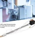 Heavy Duty CNC Coolant Sprayer System For Lathe Grinders And Drills Is A Total Game Changer Saves Serious Cash By Chopping Fluid Waste Over Eighty Percent Keeps Things Running Smooth Without Any Sweat nozzle and hose in use