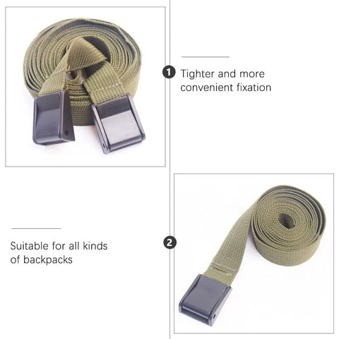3 Pack Military Green 25mm Tie Down Straps With Quick Release Buckles For Luggage, Cargo, And Camping Gear Fastening And Securing