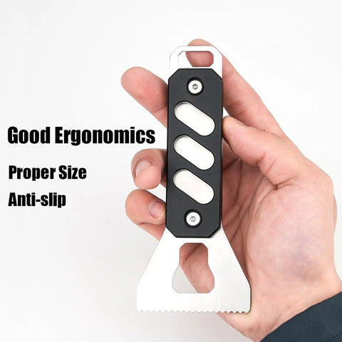 Built Tough Stainless Steel Glue Spreader And Notched Adhesive Applicator For Smooth Woodworking Projects, ergonomic handle design.
