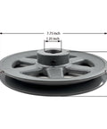 Heavy Duty Cast Iron V Belt Pulley For Electric Motors One And A Quarter Inch Bore Seven Point Seven Five Inch Outer Diameter One Groove