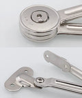 4 Pack Upgraded Cabinet Door Lift Stays For Soft Close Hinges DIY Friendly, stainless steel construction, hex key included.