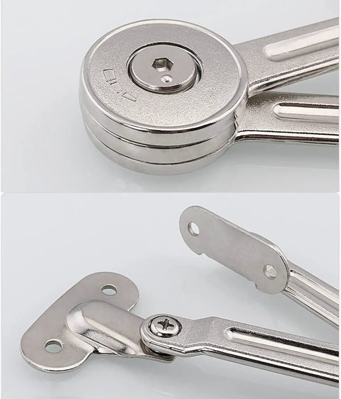 4 Pack Upgraded Cabinet Door Lift Stays For Soft Close Hinges DIY Friendly, stainless steel construction, hex key included.