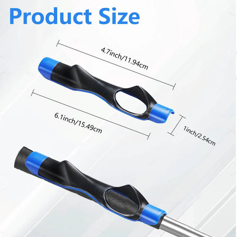 Grip Trainer For Golf Build Grip Strength Improve Swing Accuracy And Train Correct Hand Position For A Consistent Reproducible Swing All Levels Golf Training Aid shown with size dimensions