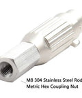 Stainless Steel M8 304 3 Pin XLR End Connector For Reciprocating Linear Actuator DIY Build And Industrial Cable Adapter