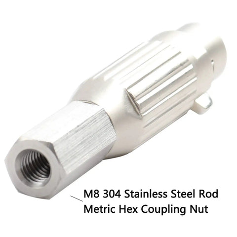 Stainless Steel M8 304 3 Pin XLR End Connector For Reciprocating Linear Actuator DIY Build And Industrial Cable Adapter
