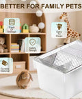 Rock Solid Lab Mouse Cage For Rat Breeding With Bulletproof Wire Lid built durable small animal habitat with easy clean design.