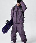 Mens Baggy Snow Suit With Insulated Ski Jacket And Pants Set Waterproof Windproof Breathable
