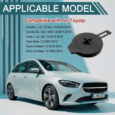 Engine Coolant Reservoir Cap Replacement For Toyota Corolla Yaris Scion Models 2012 2019 Expansion Tank Lid Cover Fits OEM 16471-23030