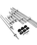 All-In-One Pro-Grade Linear Guide Rail Kit SBR20 300/600/1000 Mm With RM1605 350/650/1050 Mm C7 Ballscrews BK BF12 Supports Couplings Optical Axis Shaft For CNC Milling Grinding And 3D Printing Systems, rails and screws