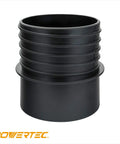 Left Hand Thread Quick Connect Coupler For 4 Inch Dust Collection Hose 4 Inch ID Flexible Hose Adapter, black plastic view