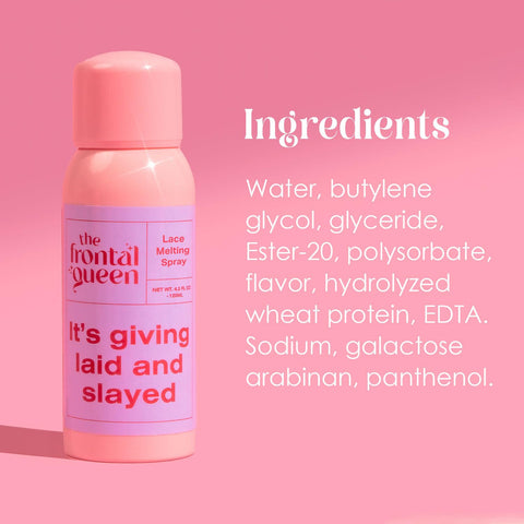 Lace Melting Spray For Wigs With Extra Hold No Residue Bond Adhesive Ashy Lace Eliminator Game Changer Long Lasting Safe Formula Seamless Hairline Melt After Glue 4.2 Oz