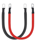 Heavy Duty 2 Awg Battery Cable Featuring Pure Copper Construction Tinned Lug Connectors And Flexible Pvc Insulation for automotive use.