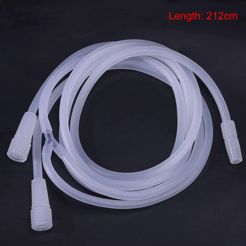 Clear Silicone Y Type Hose Tubing For Vacuum Cupping Machines, 212cm Length, 11.2mm Inner Diameter, 19.5mm Outer Diameter