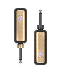 Wireless Guitar System With Rock-Solid 2.4G Transmission, 24-Bit/48kHz Audio, Ultra-Low Latency Under 3ms, gold plug-in device