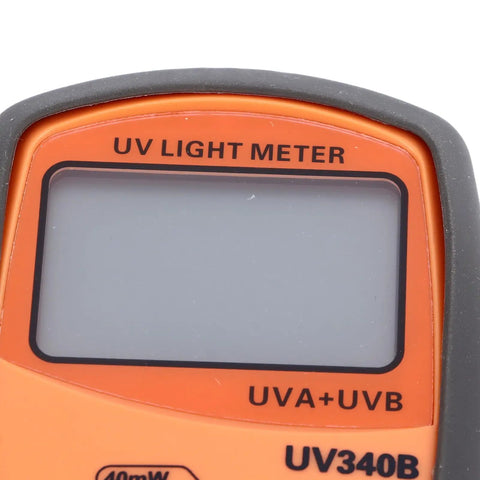 Portable Light Meter A B Tester With LCD Display, close-up orange UV light meter for lamp testing