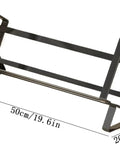 Open Iron Desk Bookcase With Industrial Style Heavy Duty Metal Shelf Rack dimensions shown