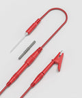 4mm Banana Plug Test Leads Kit With Wire Piercing Probes, Extension Cables And Alligator Clips For Multimeter Electrical Testing Red