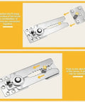 Heavy Duty 9 Piece Sectional Couch Connector Kit showing parts for secure iron joint connection and release mechanism.