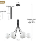 Dimensions of Wagon Wheel Chandelier With Vintage Wood Grain Look, adjustable height 23 to 70.5 inches, 6 light fixture