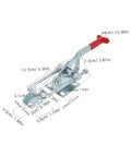 Heavy Duty Toggle Latch Clamp With Quick Release Draw Latch 2183lbs Holding Capacity Tough As Nails Galvanized Iron Corrosion Resistant Ideal For Tool Boxes Smoker Lids Draw Chests And More, 34cm