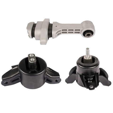 Rock Solid Engine Motor And Transmission Mount Replacement Kit For Hyundai Accent Elantra, 3-piece heavy duty mounts.