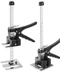 Greywolf Multi-Function Furniture Lifter With Dual Arm Jacks for Cabinet Raising and Tile Height Adjustment, black and silver manual tool