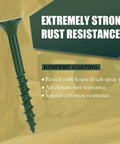 Image of Deck Screws For Outdoor Wood Fence And Decking, Built To Last, Rust Resistant Epoxy Coated With 1000 Hours Salt Spray Protection.