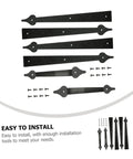 heavy duty garage door hinges set - easy to install