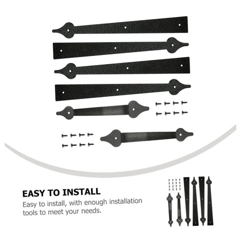 heavy duty garage door hinges set - easy to install