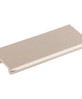Mercer Collection 4 Inch Europa Tab Cabinet Pull In Brushed Satin Nickel With Center To Center Three Inches Overall Length Four Inches
