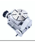 Top Shelf High Precision Motorized Rotary Indexing Table With Tilting Worktable And Worm Gears Built Different For Milling Machines, metal construction.
