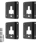 Heavy Duty Truck Bed Tie Down Anchors 4 Pack Cargo Brackets Compatible With Ford F150 And Super Duty Fits F250 F350 F450 F550 setup with screws.