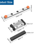 100mm Linear Guide Rail With MGN9H Carriage Block And Plastic Mini MGN12 Guide For DIY Maker Projects, 3D Printers And CNC Machines, Smooth, Quiet, High Precision Steel Rail In Silver Finish.