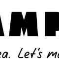 Rampa logo with slogan 'Good idea. Let's make it!' displayed in black lettering.